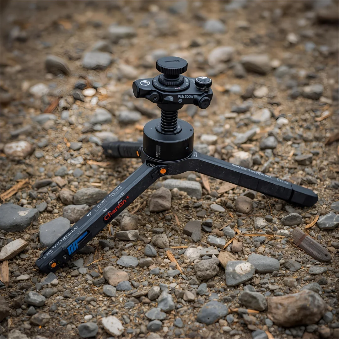 Grip ajustando una grúa de cámara en un set de rodaje cinematográfico