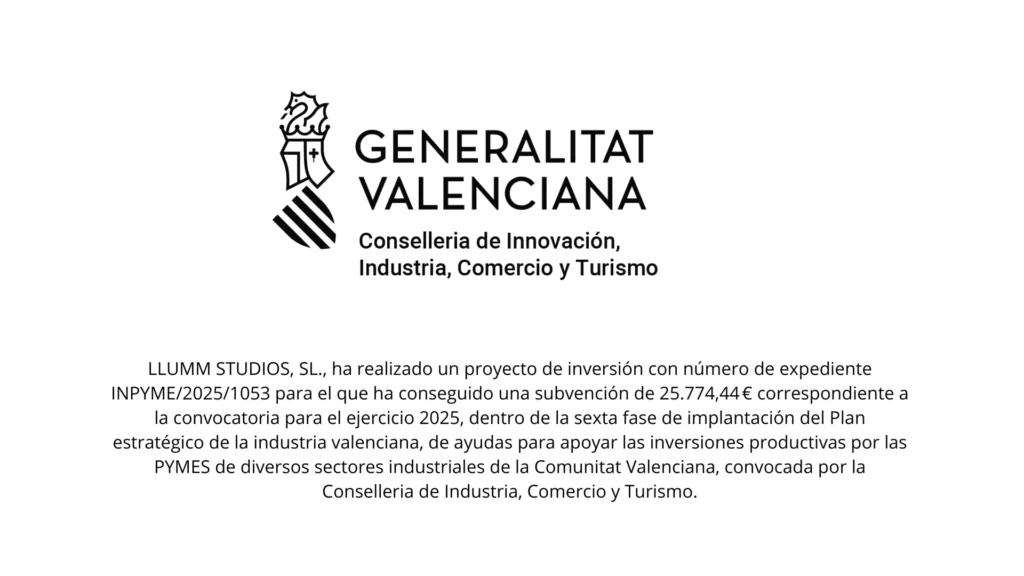 Letrero subvención ejercicio 2025