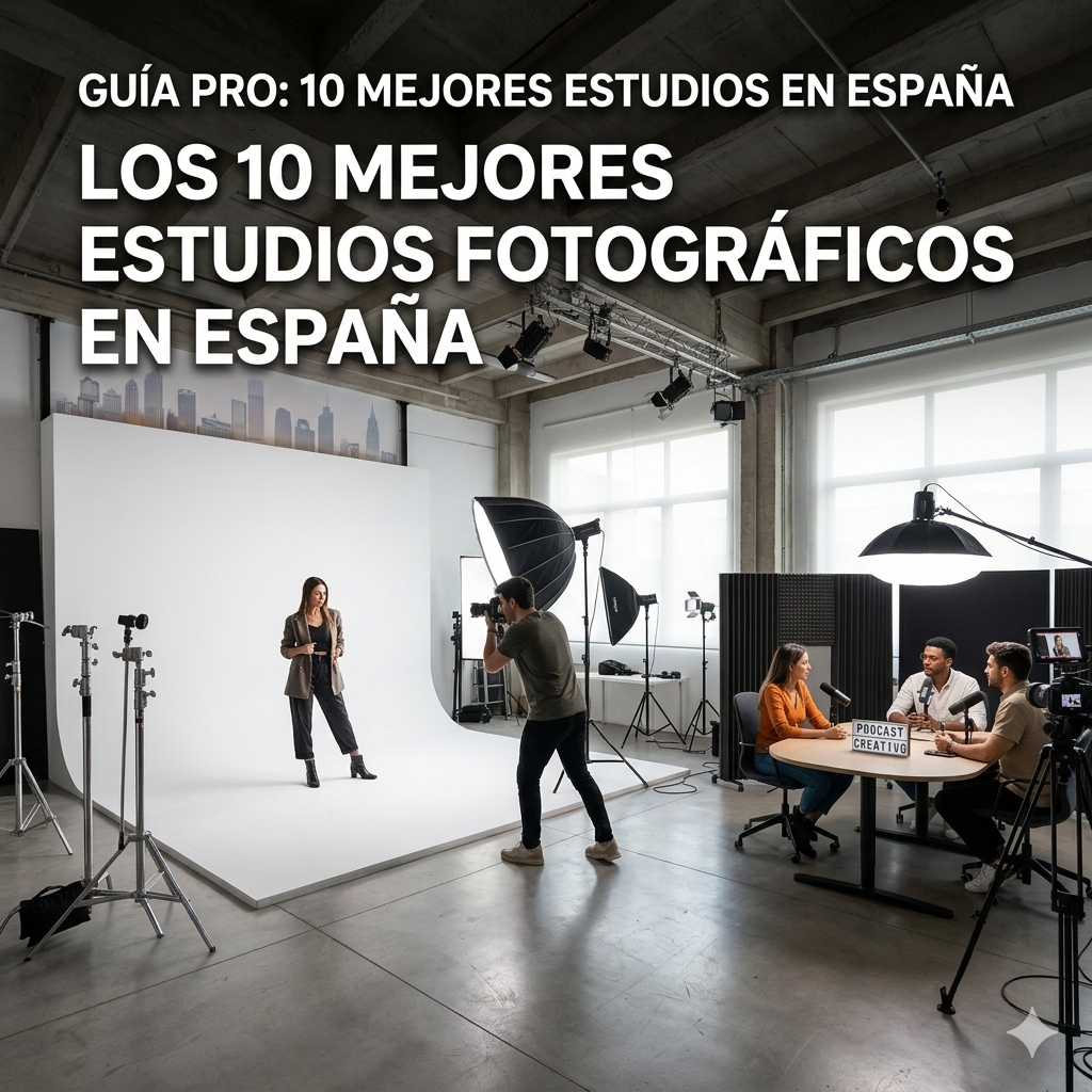 Los 10 Mejores Estudios Fotográficos en España 2 Estudio fotográfico y de grabación de videopodcast profesional en España para sesiones de publicidad y moda