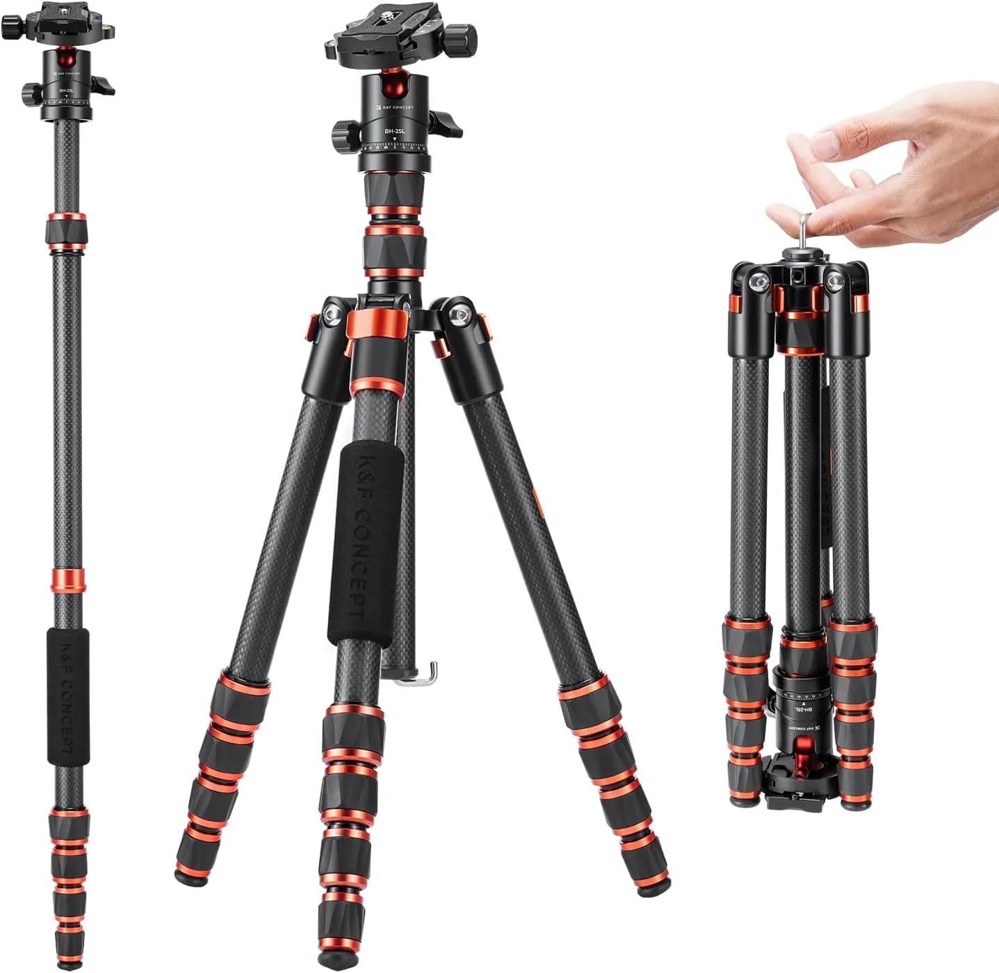 17 Mejores Técnicas de Fotografía 4 Trípode K&F CONCEPT de carbono